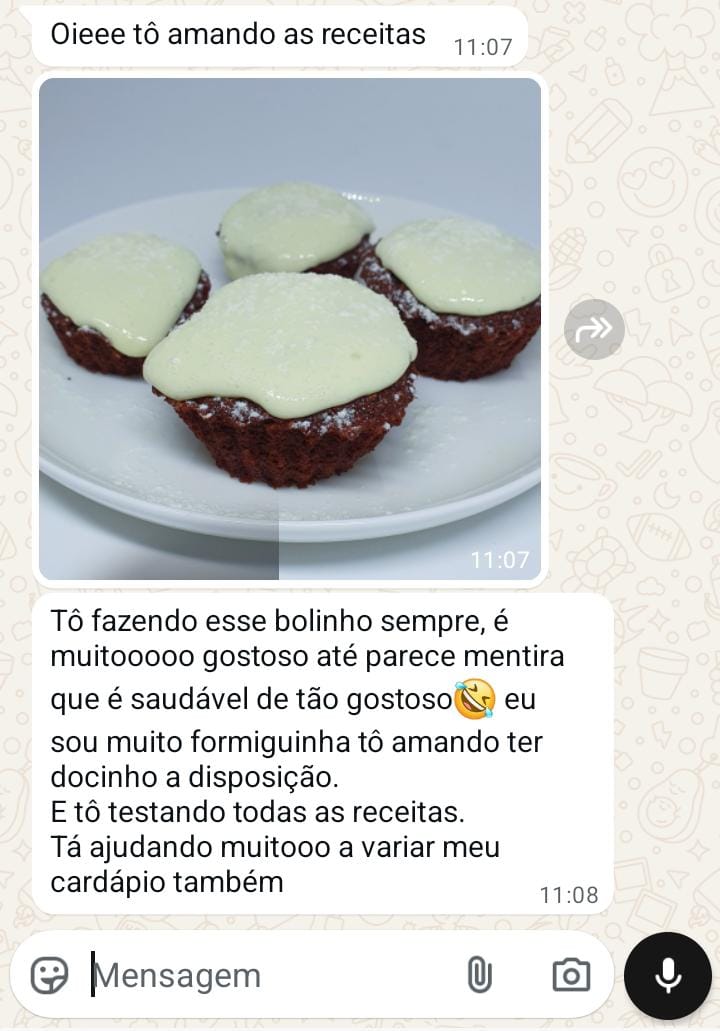 Depoimento sobre receitas e rotina alimentar