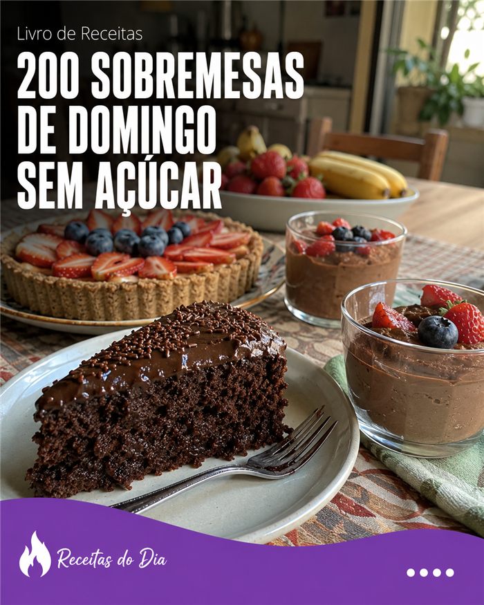 Sobremesas sem açúcar